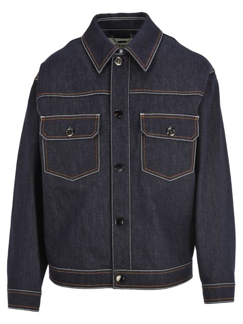 fendi denim jackets|Fendi jacket price.